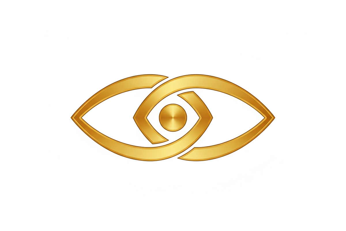 ICONE OLHOS COR DE OURO  